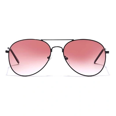 JRS by Coolwinks S33A6034 Wine Gradient Pilot Sunglasses for Men and Women