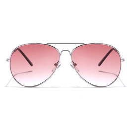 JRS by Coolwinks S33B5887 Wine Gradient Pilot Sunglasses for Men and Women