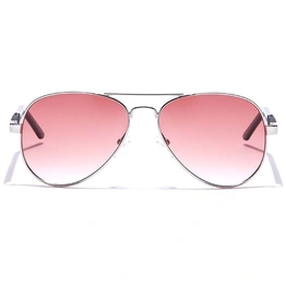 JRS by Coolwinks S33B5971 Wine Gradient Pilot Sunglasses for Men and Women