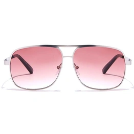 JRS by Coolwinks S33A5648 Wine Gradient Retro Square Sunglasses for Men and Women