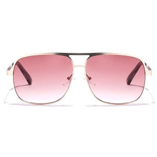 JRS by Coolwinks S33B5648 Wine Gradient Retro Square Sunglasses for Men and Women