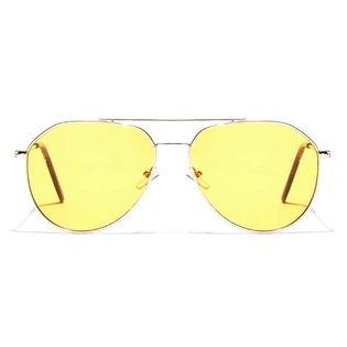 JRS by Coolwinks S20A5952 Yellow Tinted Pilot Sunglasses for Men and Women