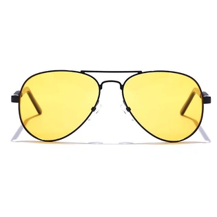 JRS by Coolwinks S59A5974 Yellow Tinted Pilot Sunglasses for Men and Women