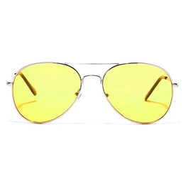 JRS by Coolwinks S59B6037 Yellow Tinted Pilot Sunglasses for Men and Women