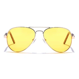 JRS by Coolwinks S59C5974 Yellow Tinted Pilot Sunglasses for Men and Women