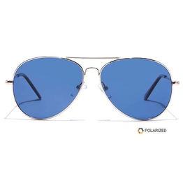 ELITE by Coolwinks S20A5532 Blue Polarized Pilot Sunglasses for Men and Women