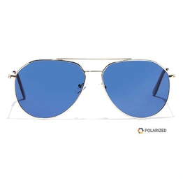 ELITE by Coolwinks S20A5574 Blue Polarized Pilot Sunglasses for Men and Women