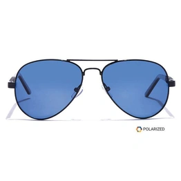 ELITE by Coolwinks S20A5588 Blue Polarized Pilot Sunglasses for Men and Women