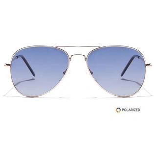 ELITE by Coolwinks S20A5623 Blue Polarized Pilot Sunglasses for Men and Women