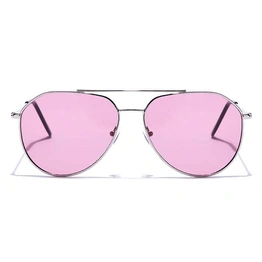 JRS by Coolwinks S33B5954 Wine Tinted Pilot Sunglasses for Men and Women