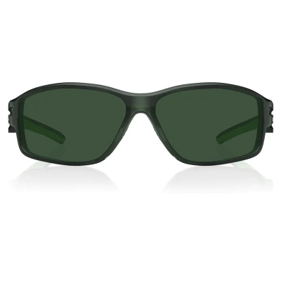 Sporty Matt Green Non Gradient Sunglasses for Guys