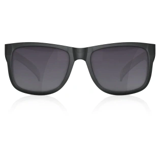 Square Shiny Black 100% UV Protected Sunglasses for Guys