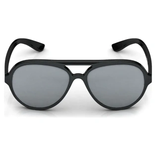 Round Shiny Green Gradient Sunglasses for Guys