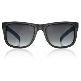 Square Shiny Black Gradient Sunglasses for Guys