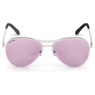 Pilot Shiny Grey 100% UV Protected Sunglasses for Girls