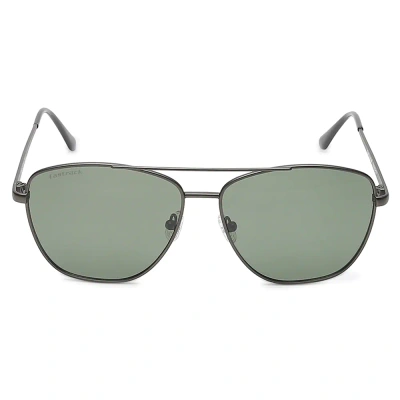 Square Matt Green Polarized Sunglasses for Guys