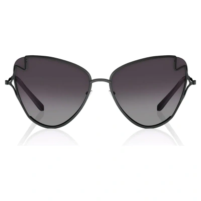 Square Shiny Black 100% UV Protected Sunglasses for Girls