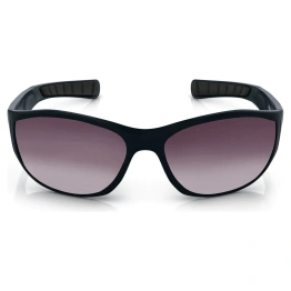 Sporty Matt Black Gradient Sunglasses for Guys