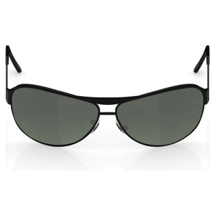 Pilot Matt Black Polarized + UV Protected Sunglasses for Guys