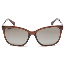 Square Shiny Brown Gradient Sunglasses for Guys