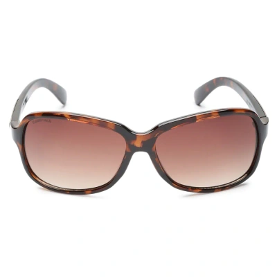 Oversized Shiny Brown Gradient Sunglasses for Girls