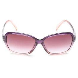 Oversized Shiny Purple 100% UV Protected Sunglasses for Girls