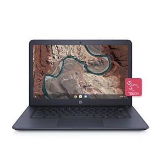 HP Chromebook 14-ca002tu Celeron Dual Core Chrome/4GB RAM/64GB SSD + 100GB Cloud Storage/35.56cm Display/Intel HD 500 Graphics/Chrome OS/MS Office/ Chalkboard Grey