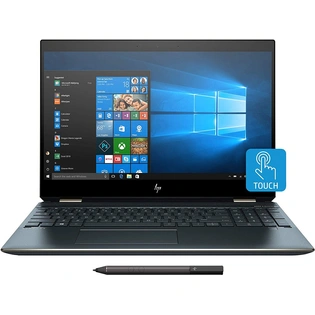 HP Spectre 15 x360 -eb0014TX 10th Gen i7-10750H/16GB/512GB SSD/‎15.6 Inches/GTX 1650Ti 4GB Graphics/Win 10 Pro MSO H & S 2019/ UHD IPS micro-edge Touch WLED-backlit/Poseidon Blue