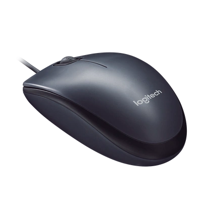 Logitech M90 Wired USB Mouse (Black)