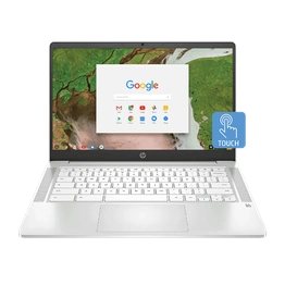 HP Chromebook 14a-na0002TU Intel N4020 / 4 GB / 64GB SSD + 100GB Cloud + 256GB expandable / 14 Inche / Intel HD Graphics / Chrome OS, G-suite, MSO apps / Island KBD, Google Assistant