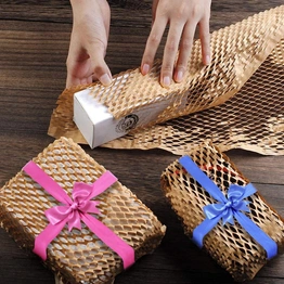 Honeycomb wrapping paper