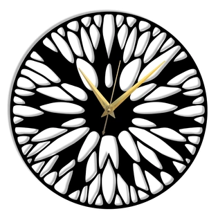 Trademubarak Metal Analog Wall Clock, Stylish Clock for Living Room, Home Decor