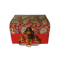 kalamkari Metal Trunk