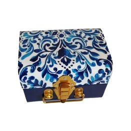 Trunk With Indigo Print