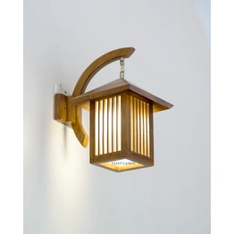 LOUVER TEAK WOODEN WALL LAMPS