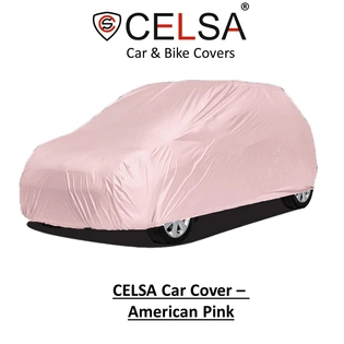 CELSA Car Cover - American Pink (For All Cars & Models) (With Side Mirror Pockets)