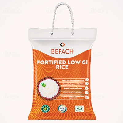 Befach Fortified Low GI Rice | Certified by National Institute of Nutrition | Low Sugar | Low GI | No Pesticides, Non GMO, Perfect for Diet & Diabetic People | 4.5 kg (Pack of 1)