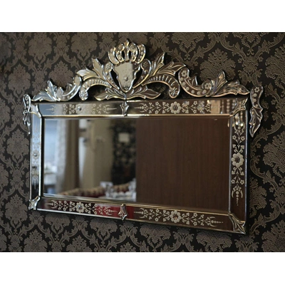 Saint Gobain Glass Frame Venetian Antique Mirror, For Hotel, Size: 24" X 48"