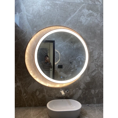 Dual Ring Mirror With PVD Stainless Steel Frame | Corrosion Free | Waterproof | Premium Quality LED MIRROR