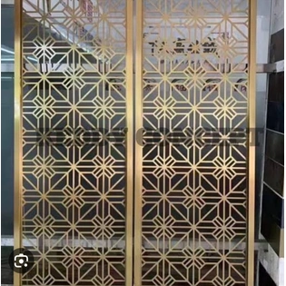 PVD COATING STEEL PARTITION MORDERN HOME DECOR