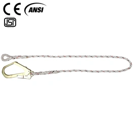 Fall Restraint Lanyards with Carabiner Attachment and Scaffolding Hook, ISF-04