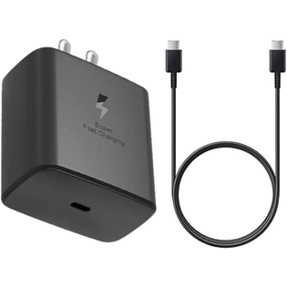 Samsung 45W Max Super Fast Charger True 45W Max Charging Adapter With 3.3Ft Cable For Samsung Galaxy Fold/Note/S/A/M Series S24|S24 Ultra|S24 Plus|S23Fe|S23 Ultra|S22Fe.,Black