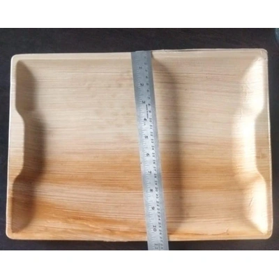 14*10 Rectangle Areca leaf serving/platter tray