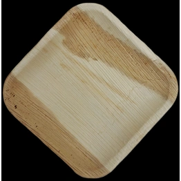 7 inch Square shallow Areca leaf plates