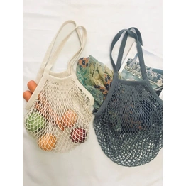 organic cotton diamond mesh bags