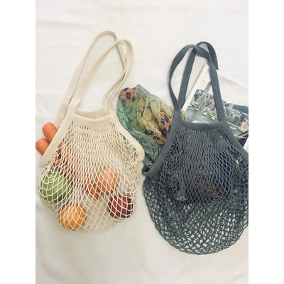 organic cotton diamond mesh bags