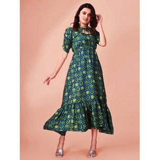 Darpani Woman fancy Gotta pati printed dress