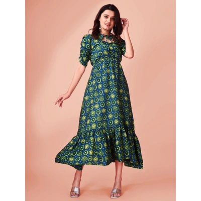 Darpani Woman fancy Gotta pati printed dress