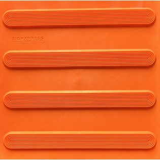 Pu tactile tile direction self adhesive orange