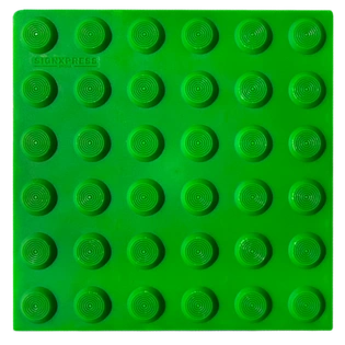 Pu tactile tile warning self adhesive green